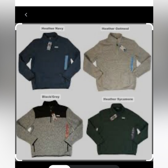 Eddie Bauer 1/4 zip sweater fleece, pockets, heather gray and black, NWT - Picture 6 of 6